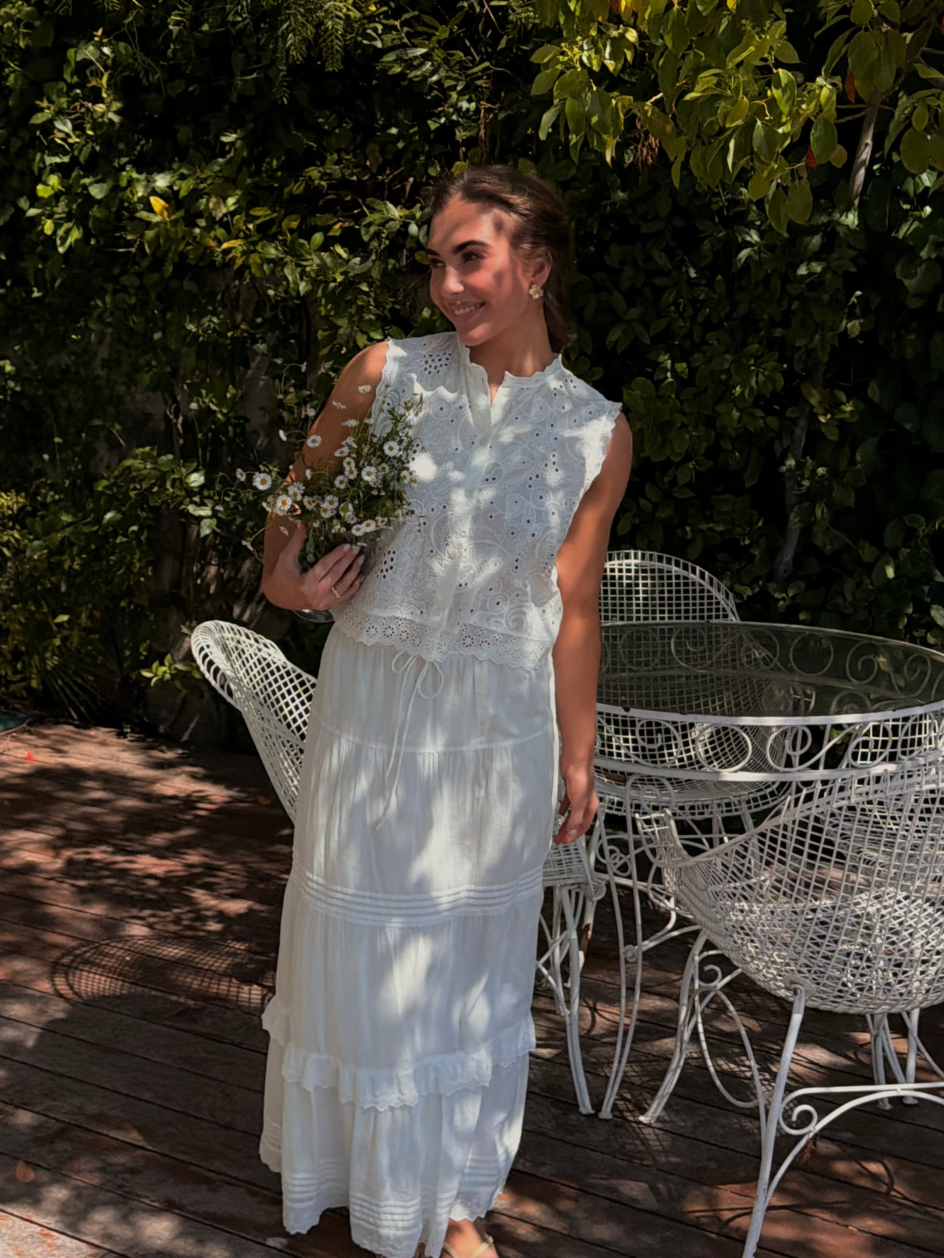 VMSANDY Long Skirt - Snow White